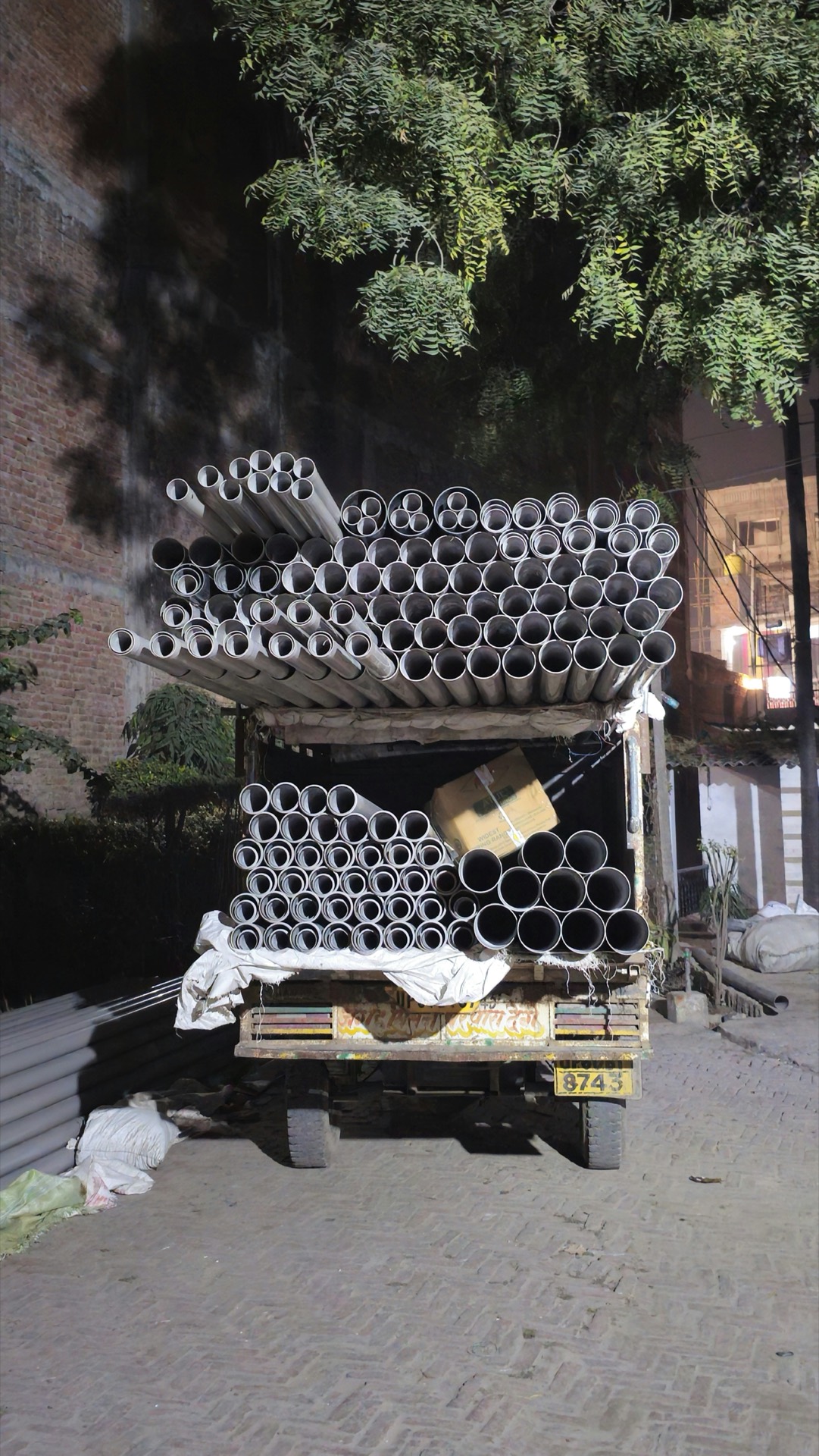 SWR pipes stacked and ready for delivery