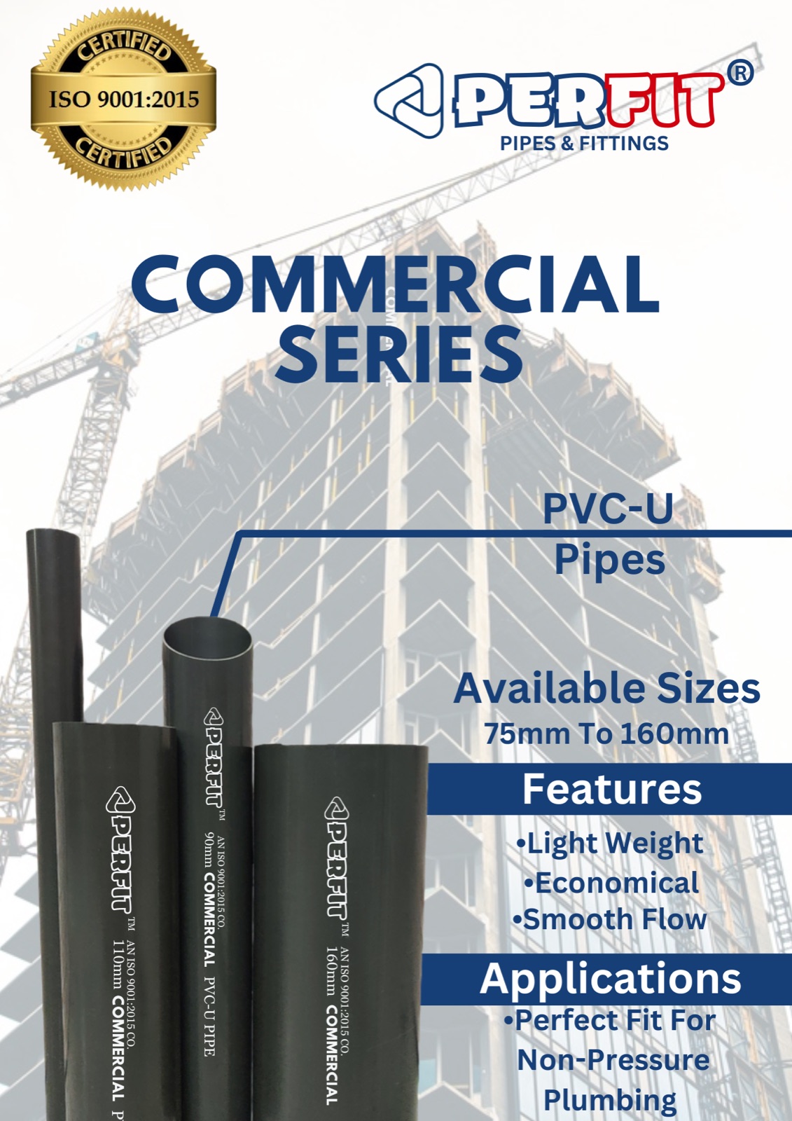 Perfit Commercial Series PVC-U pipes